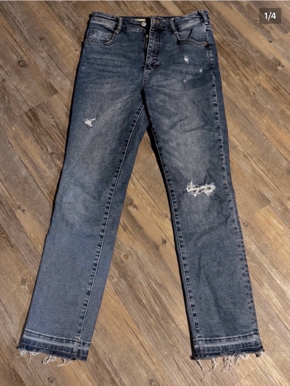 Anthropologie Pilcro and the Letterpress High Rise Cigarette Jeans Size 28
